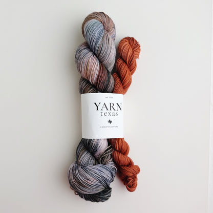Salt & Saddle | Hand-Dyed Sock Set | Limestone Sock