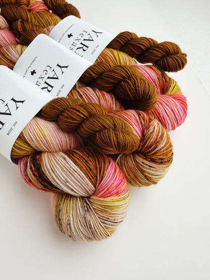 High Desert Honey | Hand-Dyed Sock Set | Limestone Sock