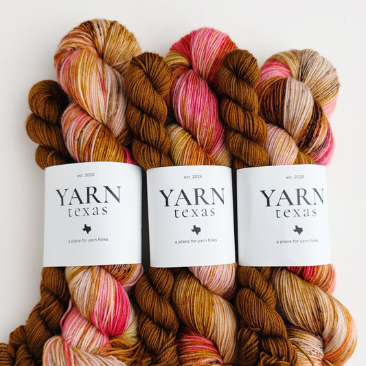 High Desert Honey | Hand-Dyed Sock Set | Limestone Sock