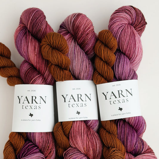 Fig Jam & Honey | Hand-Dyed Sock Set | Limestone Sock