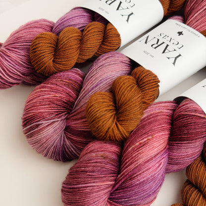 Fig Jam & Honey | Hand-Dyed Sock Set | Limestone Sock