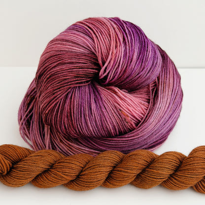 Fig Jam & Honey | Hand-Dyed Sock Set | Limestone Sock